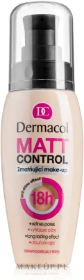Dermacol Matt Control тональный крем матирующий стойкий водостойкий для жирной кожи с помпой 30 мл