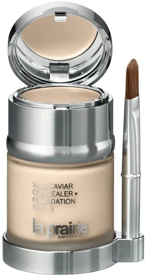 Тональная основа La Prairie Skin Caviar с корректором SPF 15, 30 мл, оттенок Creme Peche