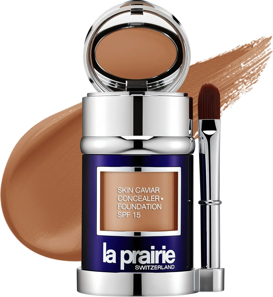 Тональная основа La Prairie Skin Caviar с корректором SPF 15, 30 мл, оттенок Sunset Beige