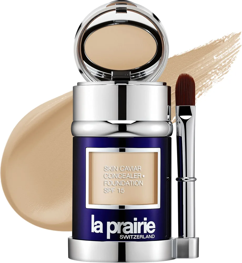 Тональная основа La Prairie Skin Caviar с корректором SPF 15, 30 мл, оттенок Tender Ivory