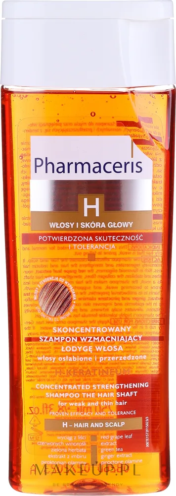 Концентрированный укрепляющий шампунь Pharmaceris H-Keratineum для ослабленных волос 250 мл