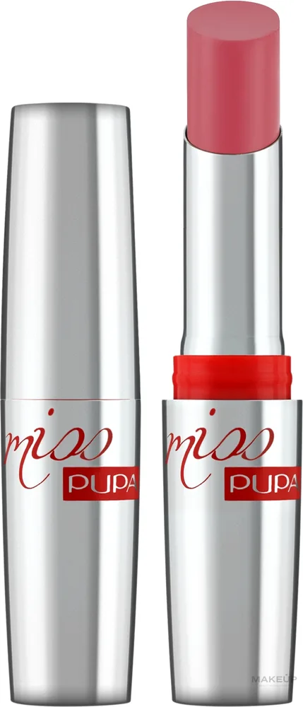 Помада для губ Pupa Miss Pupa Ultra Brilliant, оттенок 102 - Candy Nude