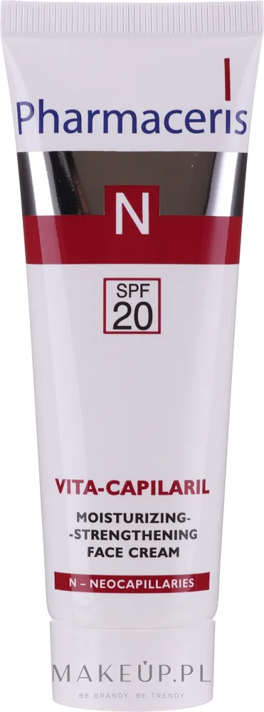 Крем для лица Pharmaceris N Vita-Capilaril для кожи с куперозом золотая водоросль ниацинамид SPF20 50 мл