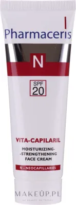 Крем для лица Pharmaceris N Vita-Capilaril для кожи с куперозом золотая водоросль ниацинамид SPF20 50 мл