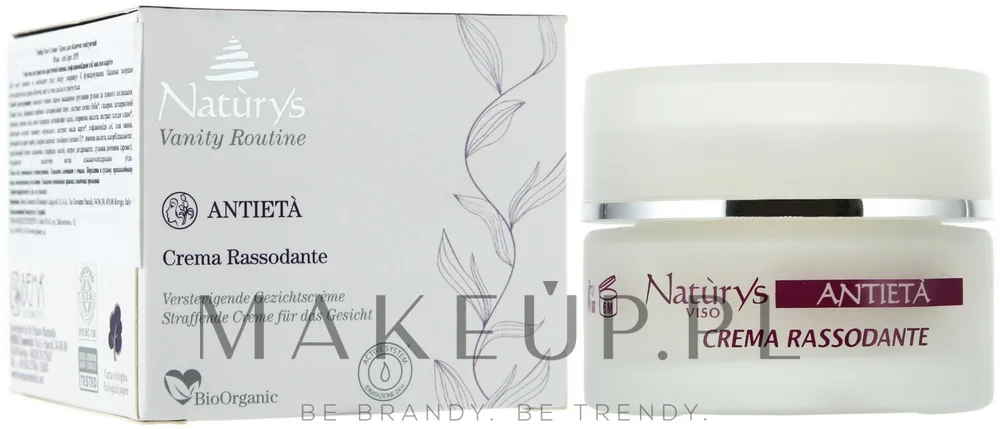 Крем для лица Bema Cosmetici Naturys Vanity тонизирующий с маслом жожоба 50 мл