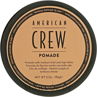 American Crew Classic Pomade помада для волос средней фиксации с высоким блеском на водной основе мужская 85 г