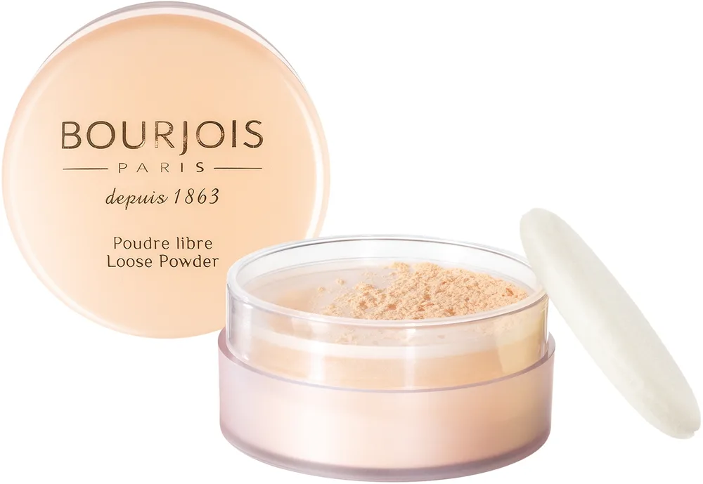 Рассыпчатая пудра Bourjois Loose Powder матирующая, 32 г, оттенок 01 - Peach
