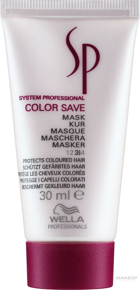 Маска для волос Wella SP Color Save для окрашенных, защита цвета и питание, с пантенолом и UV-фильтрами, 400 мл