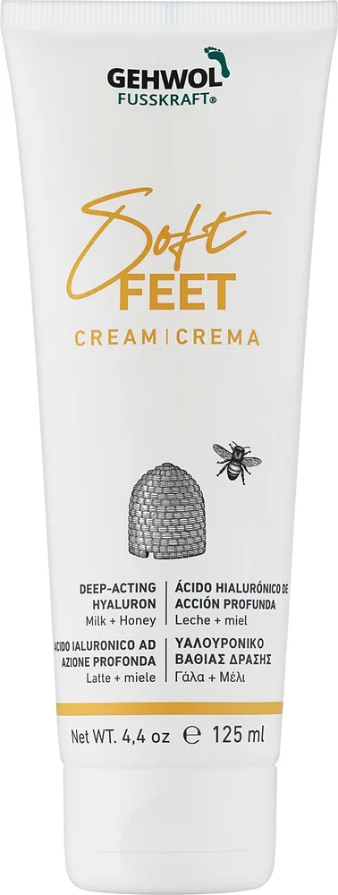 Крем для стоп и ног Gehwol Fusskraft Soft-Feet Creme с гиалуроновой кислотой, смягчающий, 125 мл