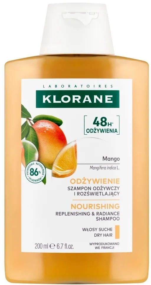 Питательный шампунь для волос с маслом манго Klorane Nourishing Shampoo With Mango Butter