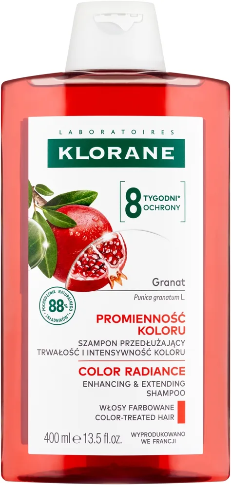 Шампунь для сохранения интенсивности цвета Klorane с экстрактом граната 400 мл