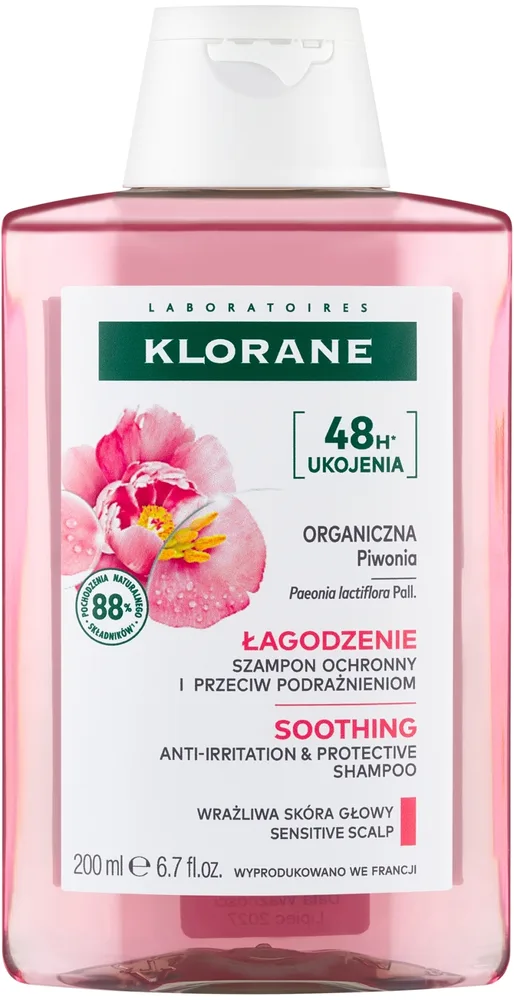 Успокаивающий шампунь для волос Klorane Soothing Shampoo With Peony Extract