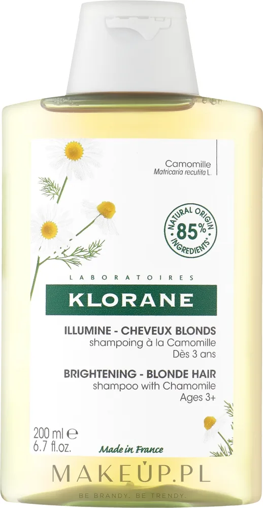 Шампунь для светлых волос Klorane Shampoo with Chamomile для сохранения блонда