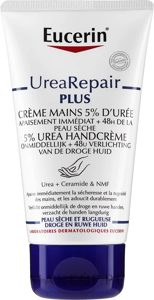 Крем для рук Eucerin Repair 5% Urea с мочевиной и молочной кислотой восстанавливающий 75 мл