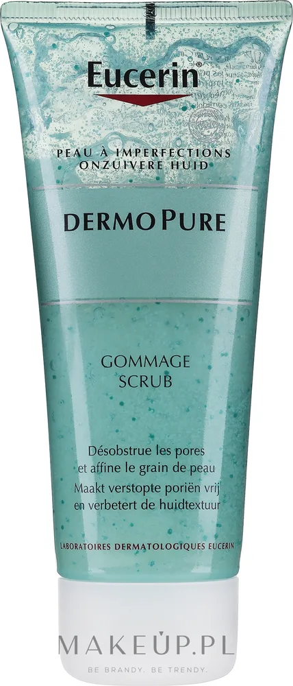 Eucerin DermoPurifyer Scrub скраб для лица для кожи с несовершенствами с молочной кислотой и микрогранулами очищающий 100 мл