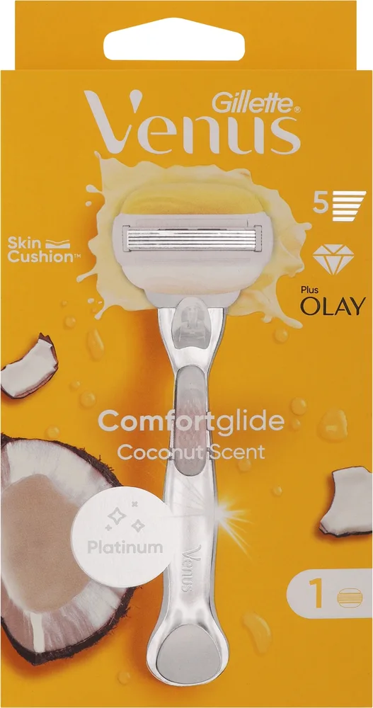 Gillette Venus and Olay станок для бритья женский 5 лезвий с увлажняющей полоской подвижная головка набор со сменной кассетой