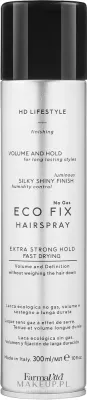 Farmavita HD Eco Fix No Gas лак для волос жидкий сильной фиксации без газа с аргановым маслом быстросохнущий 300 мл