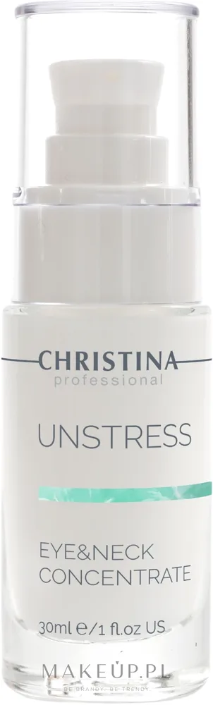 Christina Unstress Eye and Neck Concentrate концентрат для кожи вокруг глаз и шеи питательный, пробиотический уход, 30 мл