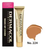 Dermacol Make-Up Cover тональный крем плотного покрытия маскирующая тональная основа для лица консилер контуринг 30 г, оттенок 224 — фото 1