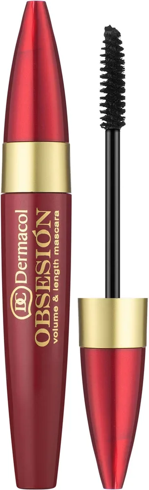 Dermacol Obsesion Volume and Length Mascara тушь для ресниц удлиняющая и придающая объём чёрная 01 - Black 12 мл
