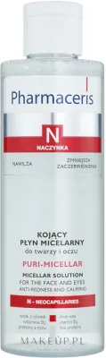 Мицеллярная жидкость Pharmaceris N Puri-Micellar для купероза, ниацинамид и рисовый протеин, 200 мл