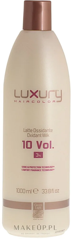 Green Light Luxury Haircolor окислитель молочный 3% 10 vol, оксидант для краски для волос, эмульсия, 1000 мл