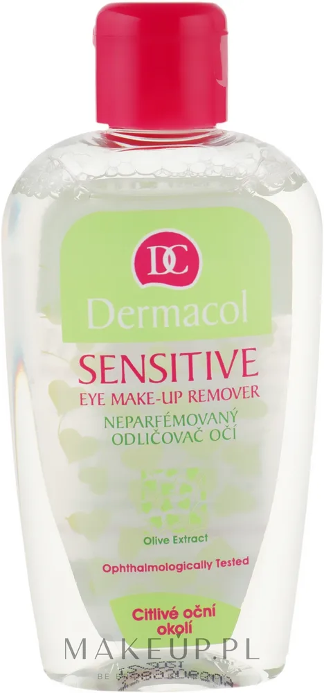 Dermacol Sensitive Eye Make-Up Remover Olive Extract жидкость для демакияжа глаз для чувствительной кожи с экстрактом оливы, 150 мл