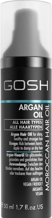 Разглаживающее аргановое масло для волос Gosh Copenhagen Argan Oil