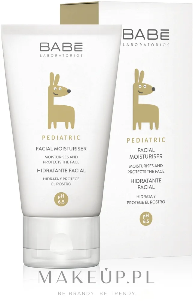 Babe Laboratorios Pediatric Facial Moisturiser крем для лица детский увлажняющий 50 мл, защитный крем для нежной кожи ребенка от ветра и холода, уход за сухой кожей