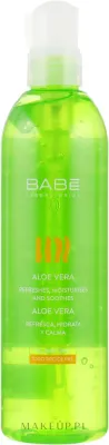 Babe Laboratorios Aloe Gel гель для тела с алоэ увлажняющий 395 мл, успокаивающее средство после загара и депиляции, уход за чувствительной кожей