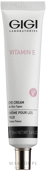 Крем для кожи вокруг глаз Gigi Vitamin E Eye Zone увлажняющий, с витамином E и гиалуроновой кислотой, 50 мл