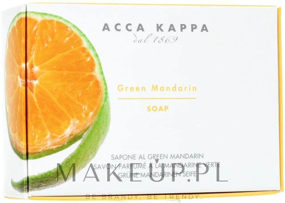 Туалетное мыло Acca Kappa Green Mandarin с растительными экстрактами и аллантоином, 150 г