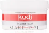 Kodi Professional Masque Peach акриловая пудра камуфлирующая бежевая с персиковым подтоном для наращивания и моделирования ногтей 22 г — фото 1