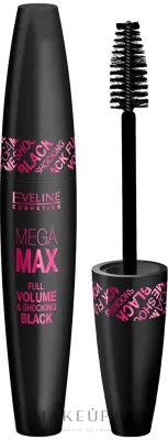 Eveline Cosmetics Tusz do rzęs, pogrubiający - Тушь для ресниц Eveline Mega Max Full Volume объём