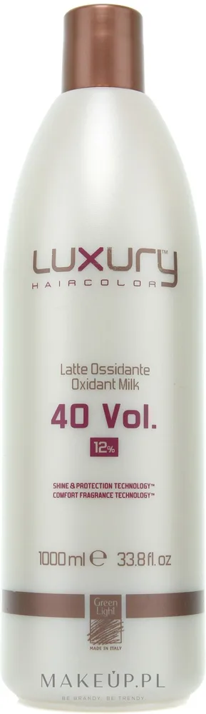 Green Light Luxury Haircolor окислитель молочный 12% 40 vol., оксидант проявитель для краски для волос, 1000 мл