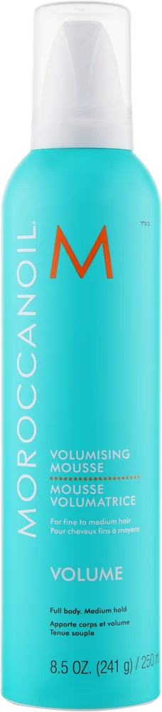 MoroccanOil Volumizing Mousse мусс пенка для укладки и прикорневого объема волос с аргановым маслом 250 мл