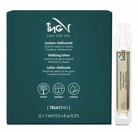 Лосьон для волос ING Professional Treat-ING Vitalizing в ампулах с ментолом 12 х 7 мл