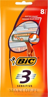 Bic Sensitive 3 станки для бритья мужские одноразовые трёхлезвийные для чувствительной кожи, 8 шт