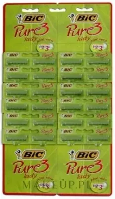 Bic Pure 3 Lady станки для бритья одноразовые женские с тремя лезвиями 24 шт