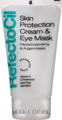 Защитный крем для кожи вокруг глаз RefectoCil Skin Protection Cream & Eye Mask для окрашивания бровей и ресниц, 75 мл