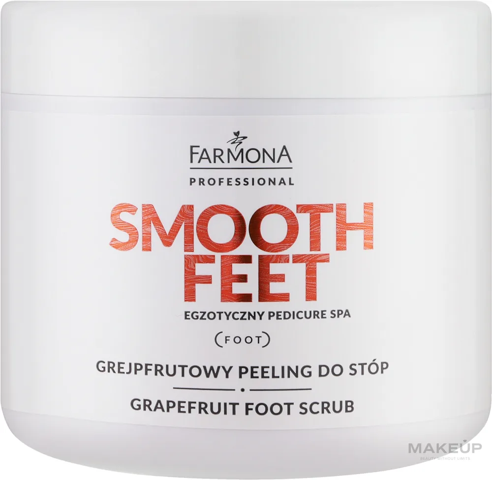 Farmona Professional Smooth Feet пилинг для стоп грейпфрутовый солевой скраб для ног профессиональный экзотический педикюр спа 690 г