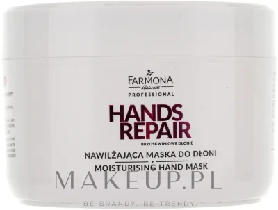 Farmona Professional Hands Repair маска для рук увлажняющая персиковая 300 мл, профессиональный уход для сухой кожи рук и ломких ногтей с мочевиной и шелком