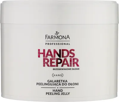 Farmona Professional Hands Repair желе-пилинг для рук персиковый, отшелушивающий уход с экстрактом нони, 300 мл
