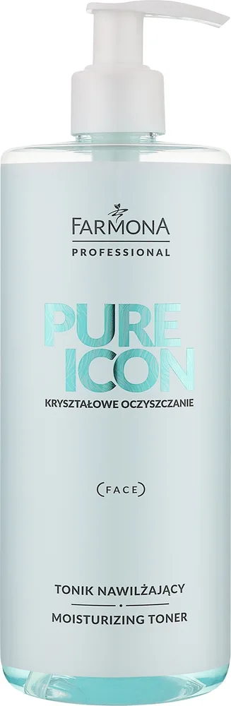 Увлажняющий кристальный тоник для лица Farmona Professional Pure Icon с гиалуроновой кислотой, 500 мл