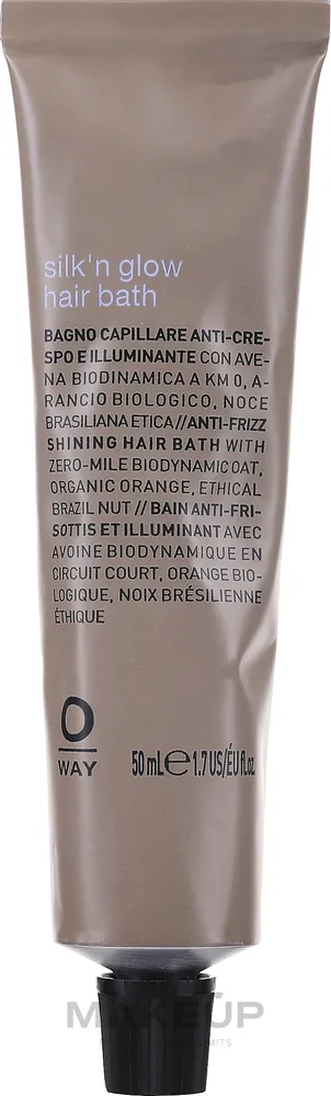 Шампунь для восстановления волос после солнца Oway Silk'n Glow Hair Bath, шаг 1 из 3