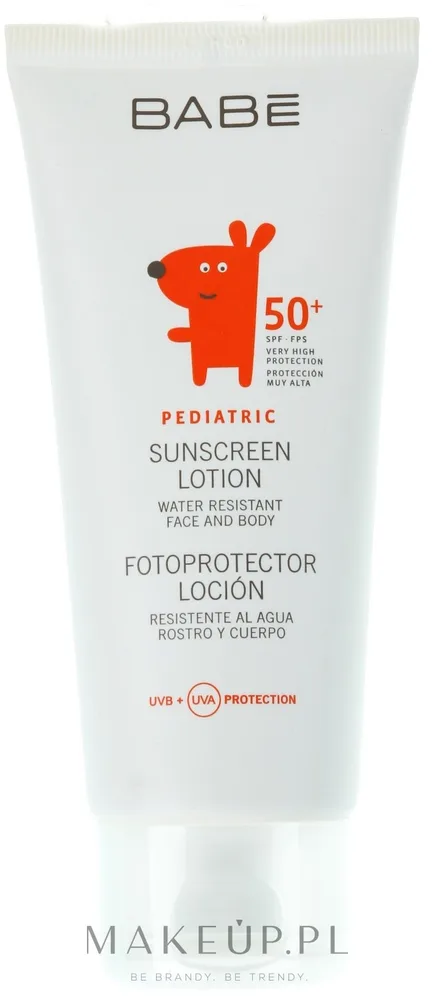 Солнцезащитный бальзам для детей для лица и тела SPF 50+ Babe Laboratorios Children's Sunscreen Lotion