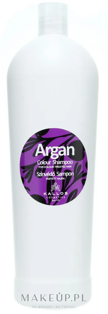 Шампунь для окрашенных волос Kallos Cosmetics Argan Colour Shampoo с маслом арганы 1000 мл