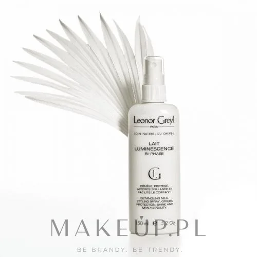Leonor Greyl Lait Luminescence Bi-Phase тоник для волос двухфазный освежающий 150 мл, несмываемое двухфазное молочко-спрей для непослушных прядей и легкого расчесывания