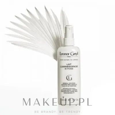 Leonor Greyl Lait Luminescence Bi-Phase тоник для волос двухфазный освежающий 150 мл, несмываемое двухфазное молочко-спрей для непослушных прядей и легкого расчесывания