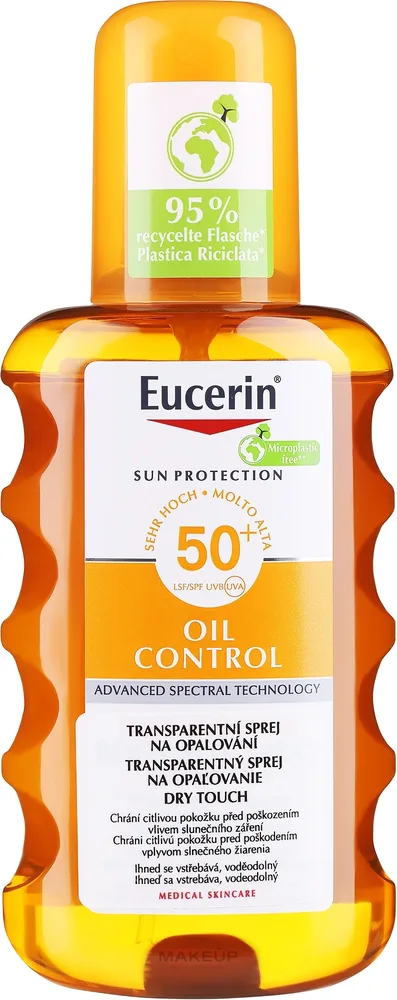 Спрей солнцезащитный для тела Eucerin Sun Transparent SPF 50 прозрачный 200 мл
